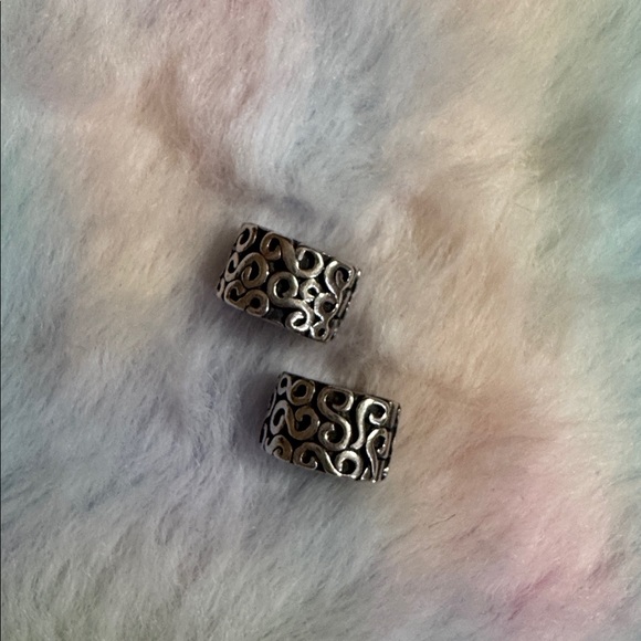 Pandora sterling silver swirl clip set - Picture 4 of 8